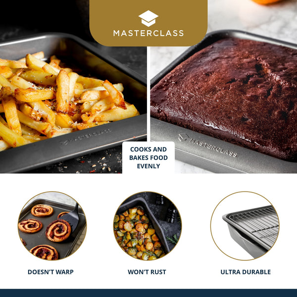 MasterClass Smart Space Seven-Piece Stacking Non-Stick Baking & Roasting Set image 11