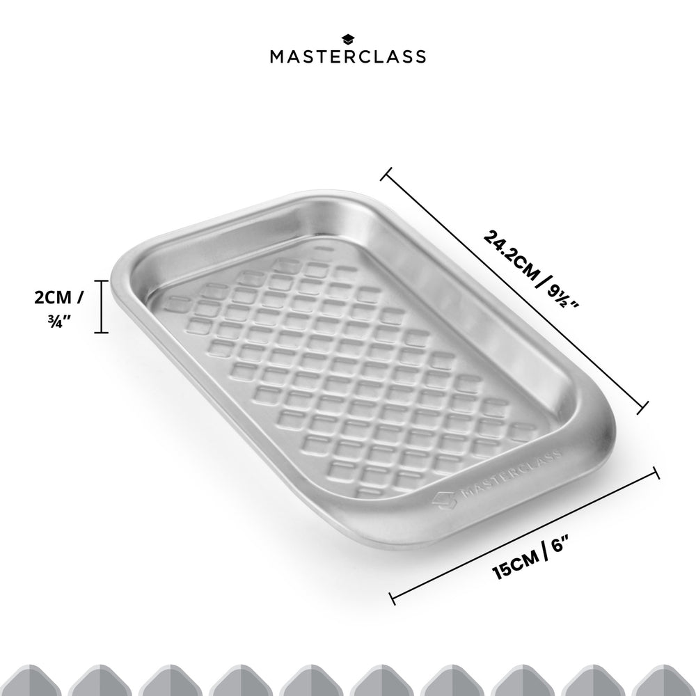 MasterClass Recycled Aluminum Small Baking Tray, 24x15cm