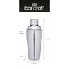 BarCraft Insulated Double Walled Stainless Steel Cocktail Mixer image 7