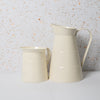 2pc Antique Cream Jug Set with 1.1L and 2.3L Enamelled Stainless Steel Water Jugs image 2