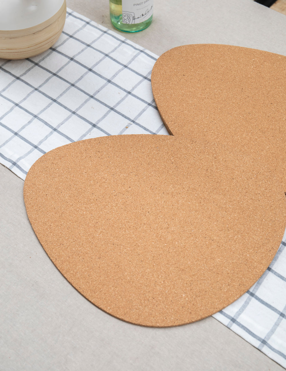 Mikasa Pebble-Shaped Cork Placemats, Set of 4, Natural, 38 x 30cm