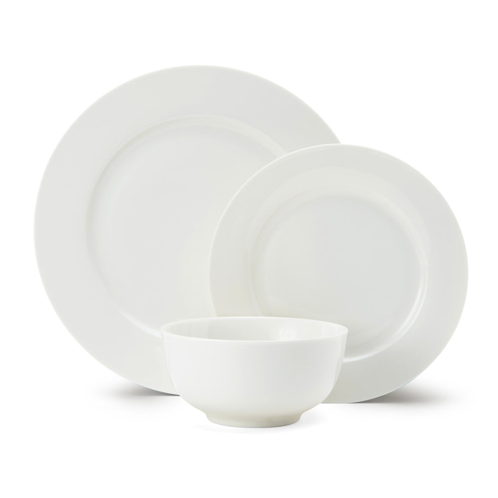 Mikasa Egret 12-Piece China Dinner Set, White image 1