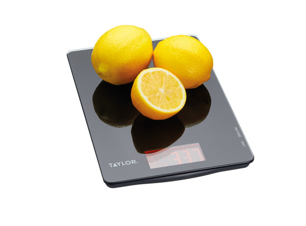 Taylor Pro Black Glass Digital Dual 5Kg Kitchen Scale image 2