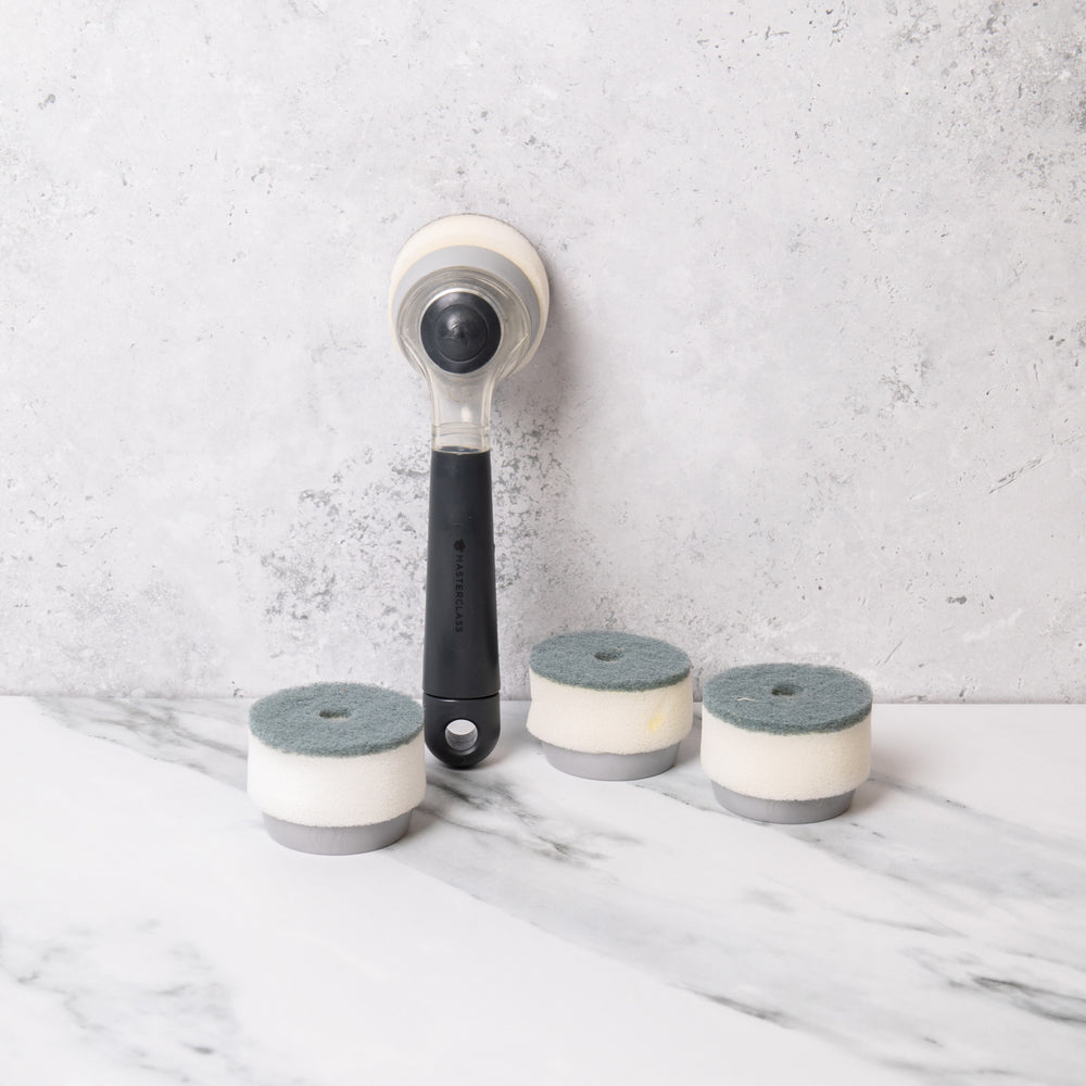 MasterClass Cleaning Set with Soap Dispensing Dish Brush and Spare Dish Brush Heads