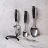 MasterClass Utensil Set with Cake Server, Carving Fork, Buffet Salad Spoon and Serving Spoon - Black image 2
