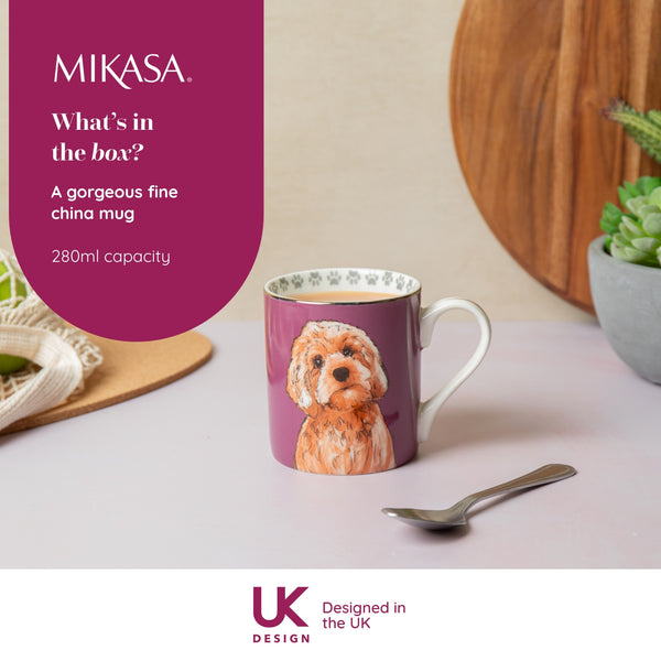 Mikasa Cockapoo Straight-Sided Porcelain Mug, 280ml image 8