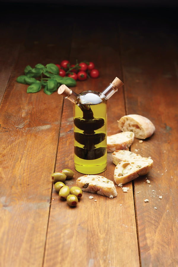KitchenCraft World of Flavours Italian Glass Dual Oil & Vinegar Cruet Bottle image 8
