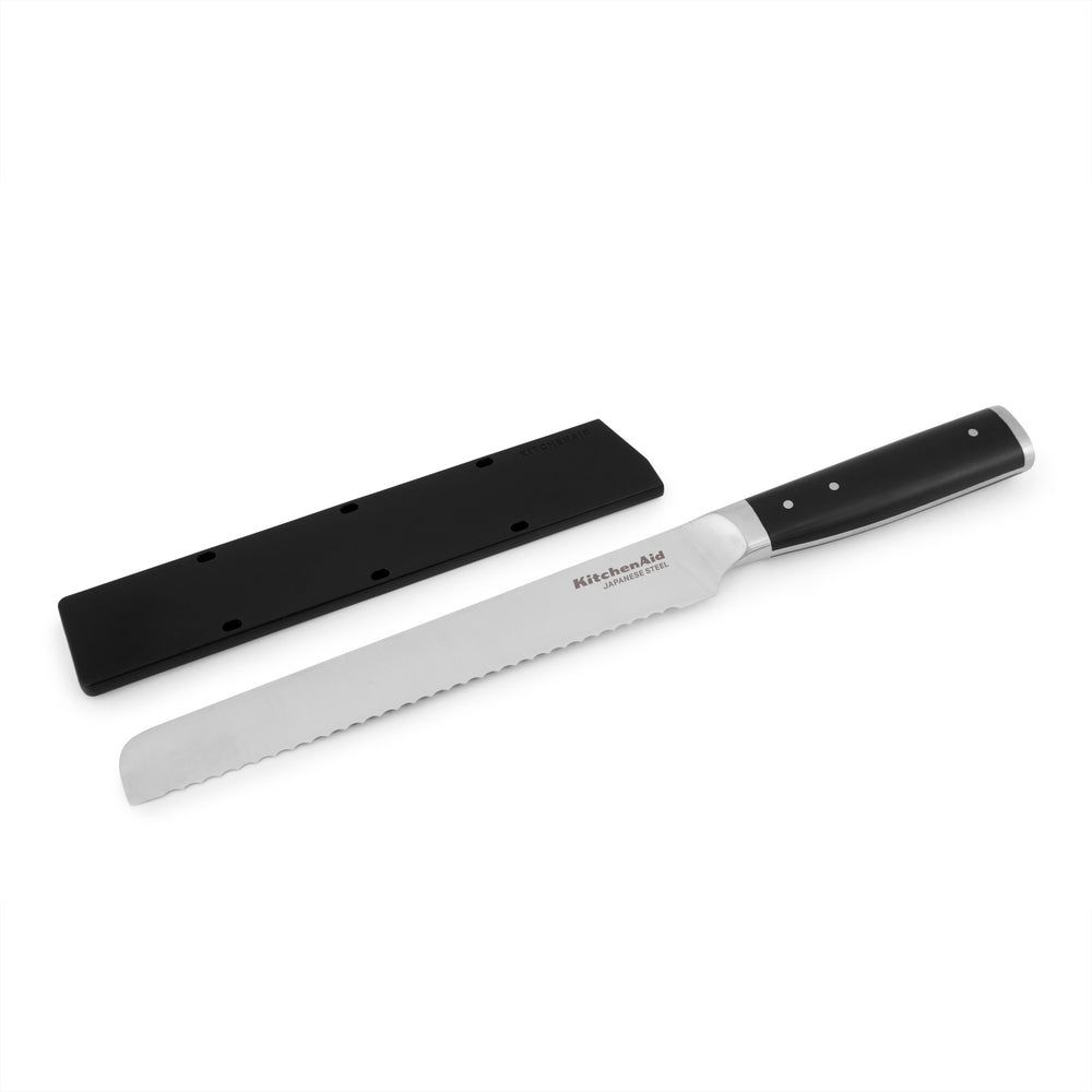 KitchenAid Gourmet 20cm / 8 Inch Serrated Bread Knife, Sharp High-Carbon Japanese Steel