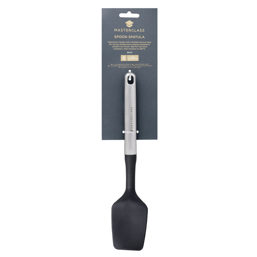 MasterClass Soft Grip Stainless Steel Spoon Spatula - 30 cm