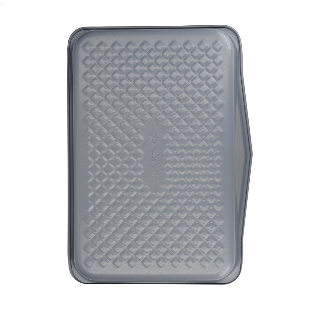 MasterClass Smart Ceramic Set of 2 Large Roaster Trays with Robust Non-Stick Coating, Carbon Steel