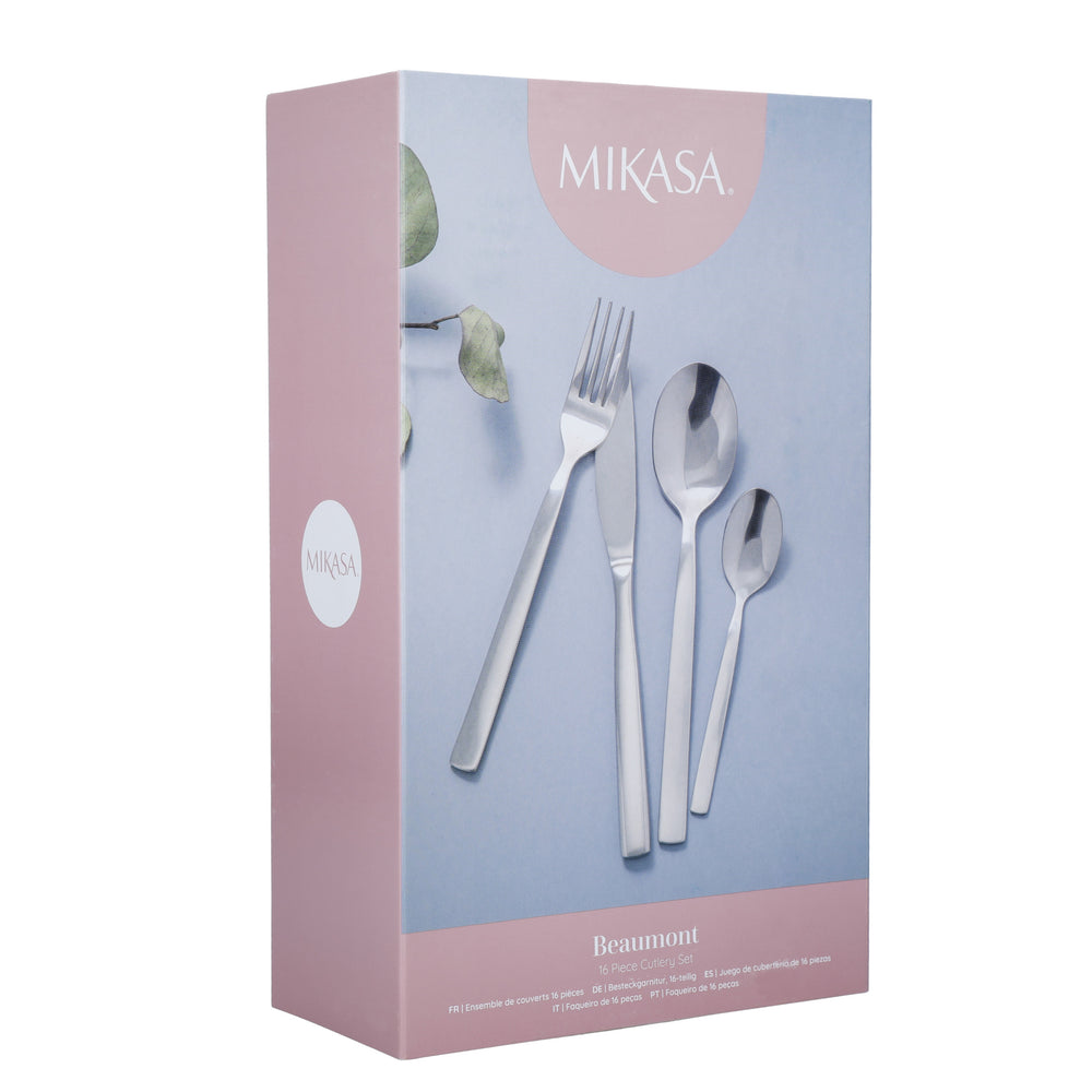 Mikasa Beaumont Stainless Steel Cutlery Set, 16 Piece