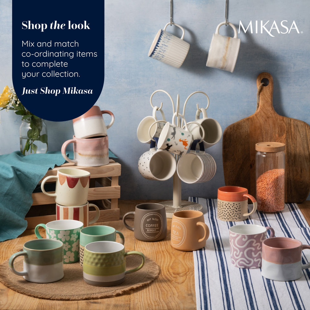 Mikasa Blue Textured Mug, 410ML