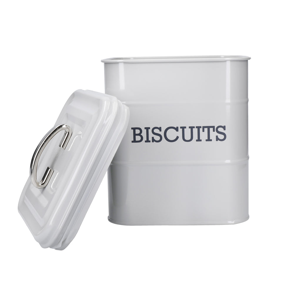 Living Nostalgia French Grey Biscuit Tin