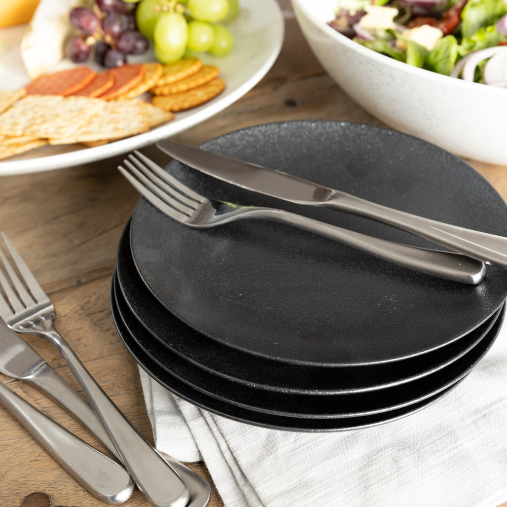 Maxwell & Williams Caviar Coupe 20cm Plate Black