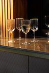 Mikasa Sorrento Ridged Crystal White Wine Glasses, Set of 4, 400ml image 2