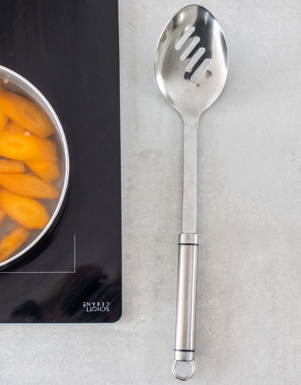 KitchenCraft Oval Handled Professional Stainless Steel Slotted Spoon image 5