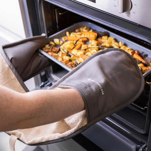 MasterClass Deluxe Professional Double Oven Glove - Grey image 2