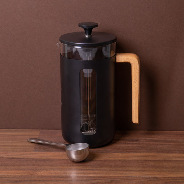 2pc Cafetière Set with Pisa 8-Cup Black Cafetière and Stainless Steel Coffee Measuring Scoop image 2