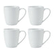 Mikasa Chalk Porcelain Mugs, Set of 4, 380ml, White