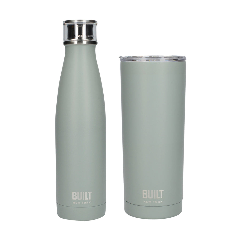 Built 500ml Double Walled Stainless Steel Water Bottle Storm Grey