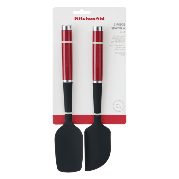 KitchenAid 2pc Silicone Spatula Set – Empire Red image 4