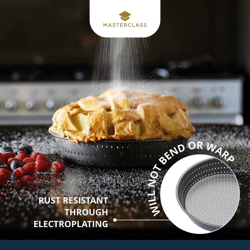 MasterClass Crusty Bake Non-Stick Deep Pie Pan / Tart Tin, 23cm