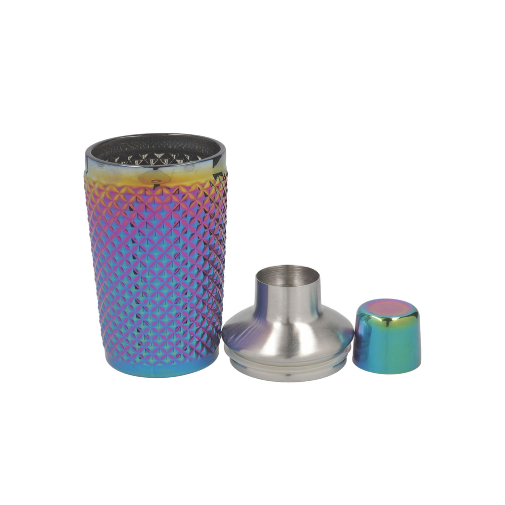 BarCraft Tropical Chic Rainbow 300ml Studded Boston Cocktail Shaker
