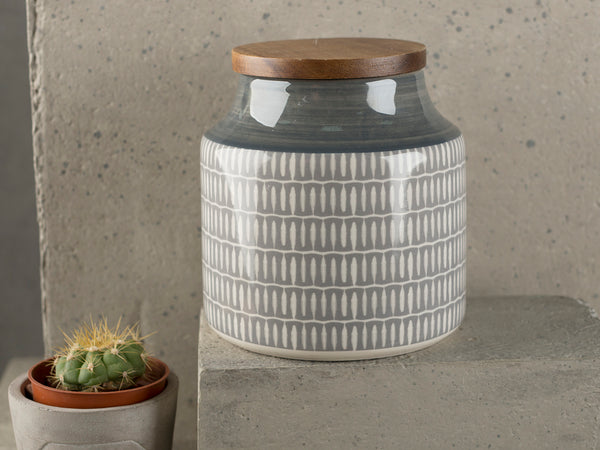 Mikasa Drift Storage Jar Grey image 2