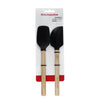 KitchenAid  2-Pack Mini Bamboo Spatulas with Heat Resistant and Flexible Silicone Heads image 4