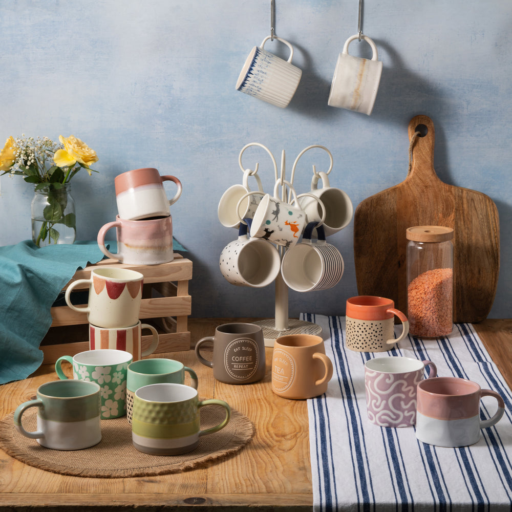 Mikasa Ombre Pink and White Mug, 350ML