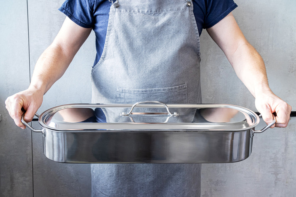 KitchenCraft Stainless Steel Fish Poacher, 60cm (24