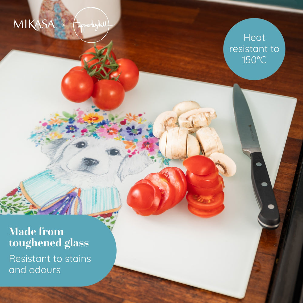 Mikasa Tipperleyhill Glass Worktop Protector, 40 x 30CM