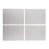 Creative Tops Naturals Premium Pack Of 4 Stitched Edge Faux Leather Placemats Metalic Silver image 9