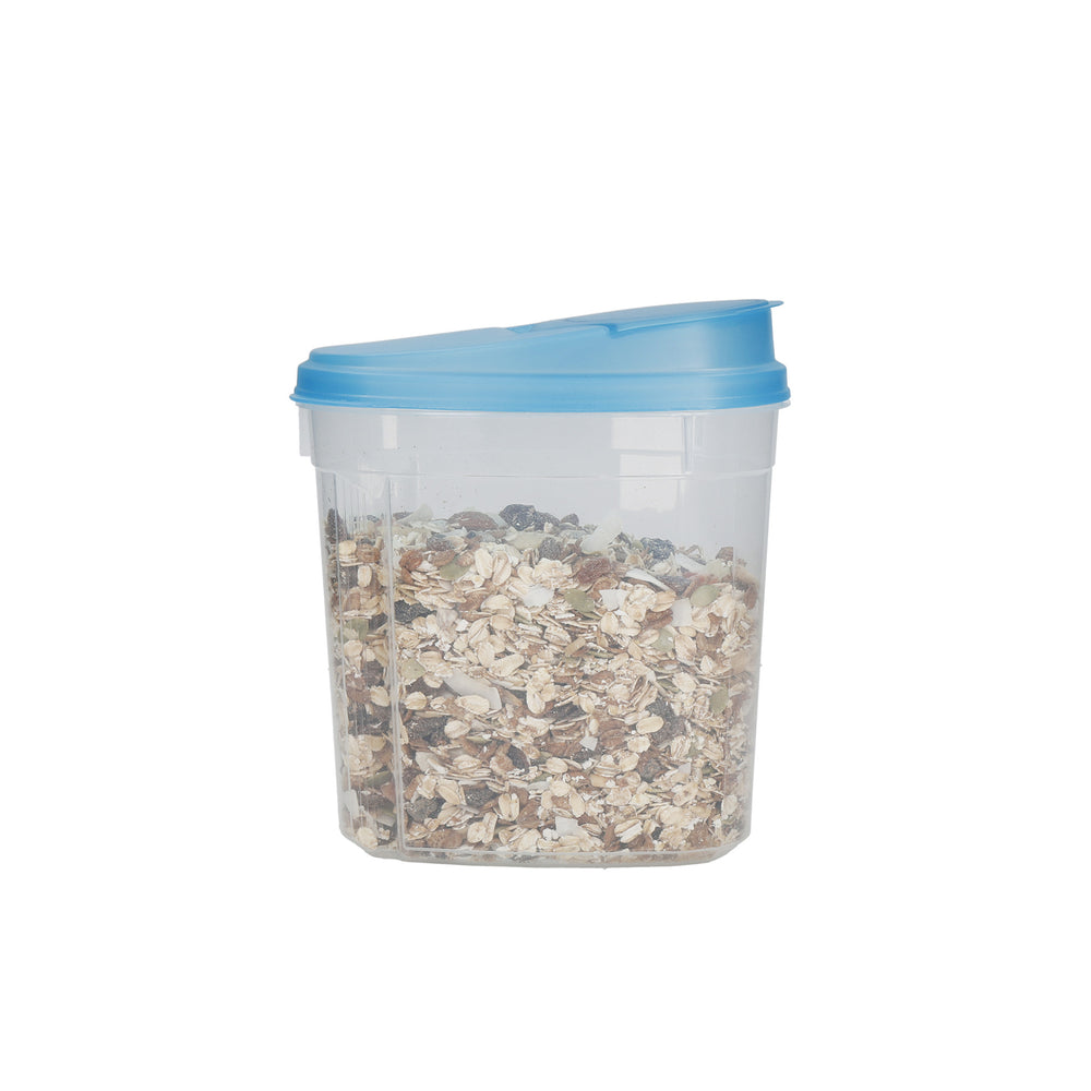 KitchenCraft BPA-Free Plastic Dry Food Storage Containers with Clip Lids, 3-Piece Set