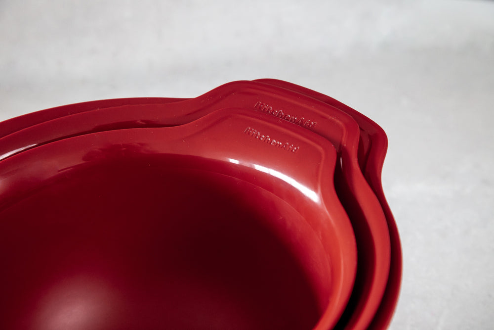 KitchenAid 3pc Nesting Mixing Bowl Set - Empire Red