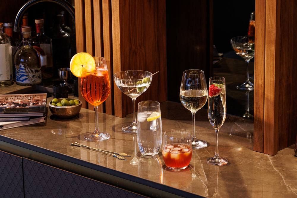 Mikasa Treviso Crystal Highball Glasses, Set of 4, 400ml