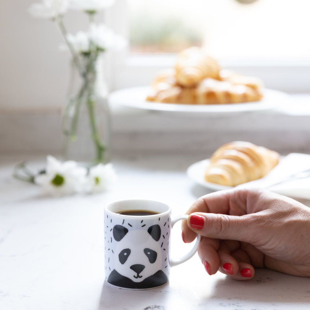 KitchenCraft 80ml Porcelain Panda Espresso Cup