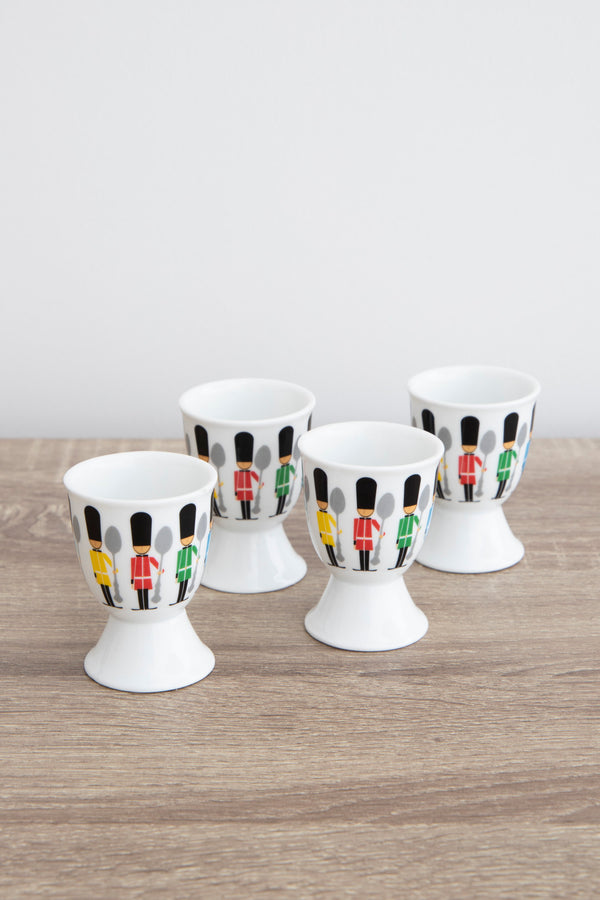 KitchenCraft Soldier Egg Cup Set - Porcelain, 4 Pieces image 5