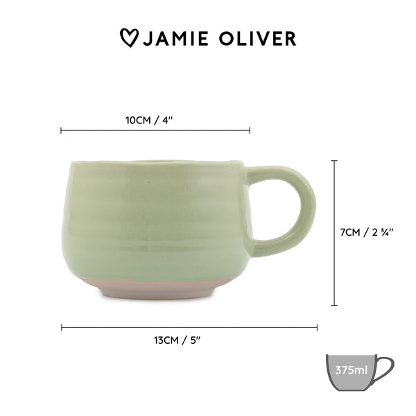 Jamie Oliver Big Love 'Cosy Cuppa' Mug, Green, 375ml image 4