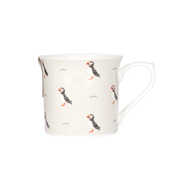 KitchenCraft Fine Bone China Puffin Fluted Mug, 300ML image 3