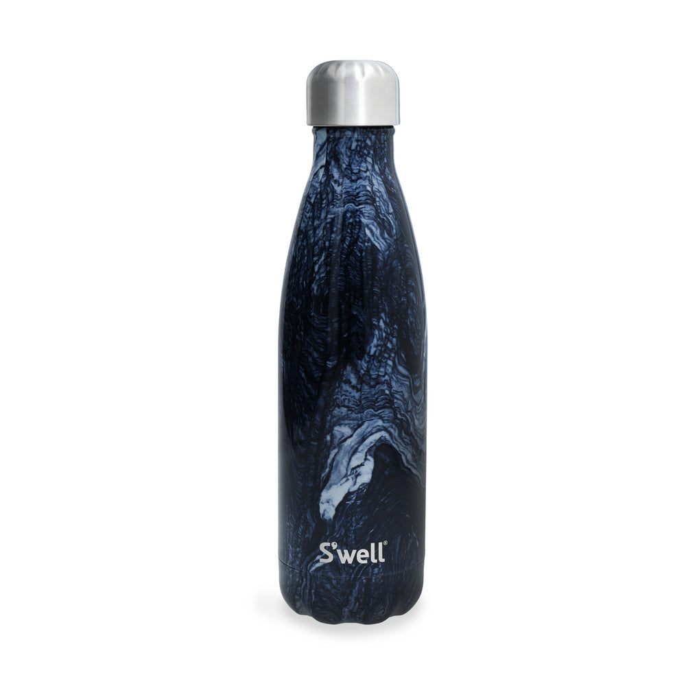 S'well 2pc Travel Cup and Bottle Set with Stainless Steel Water Bottle, 500ml and Drinks Tumbler, 530ml, Azurite Marble