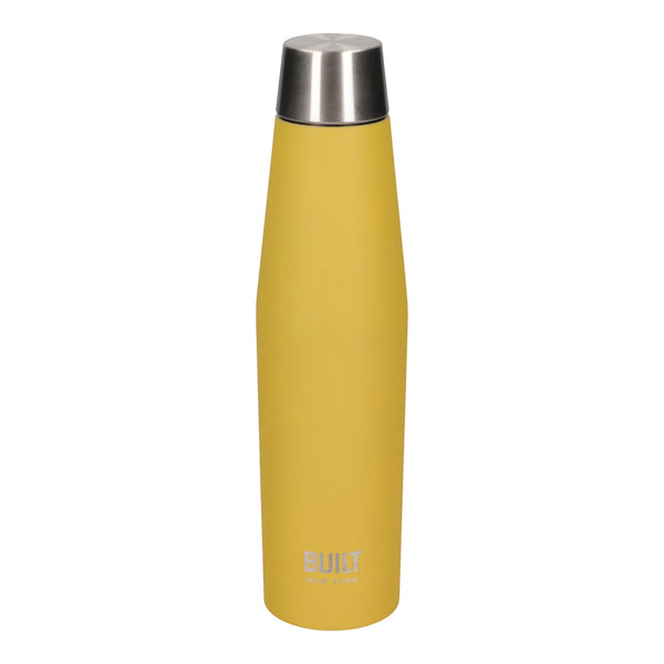 BUILT Stylist 490ml Food Flask and Perfect Seal 540ml Yellow Hydration Bottle Set image 3