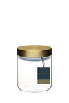 MasterClass Airtight Small Glass Food Storage Jar with Brass Lid image 4