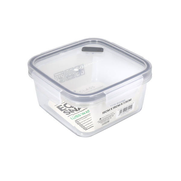 MasterClass Eco-Snap 800ml Recycled Plastic Food Storage Container - Square image 4