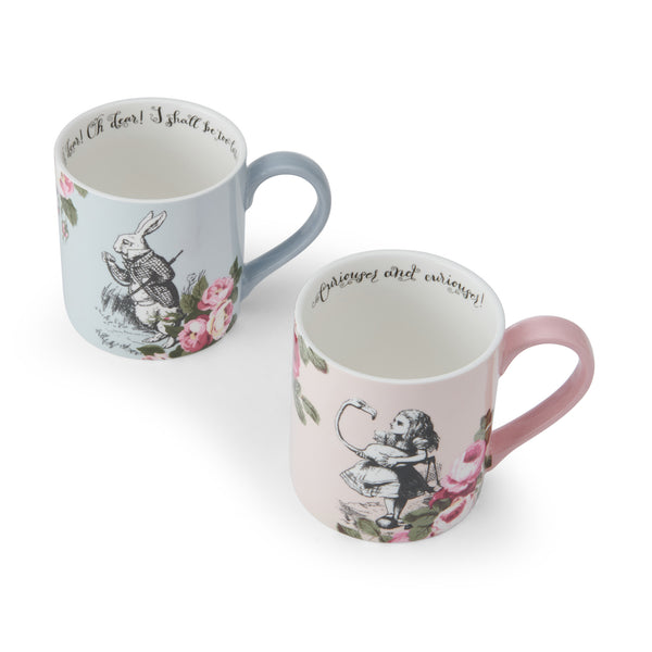 Mikasa and the V&A Alice In Wonderland 'His And Hers' Bone China Mugs, Set of 2, 380ml image 3