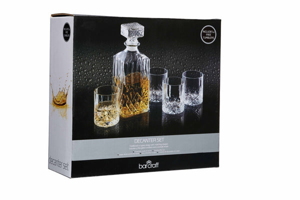 BarCraft Cut Glass Decanter Set image 4