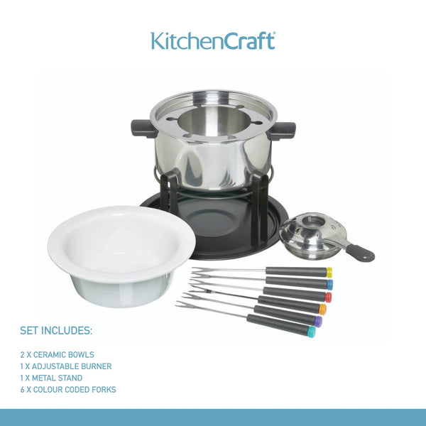 KitchenCraft Deluxe Fondue Set image 10