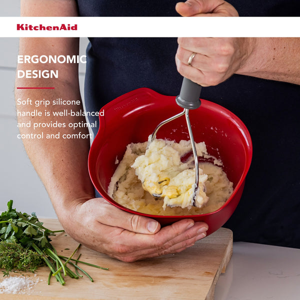 KitchenAid Soft Grip Masher - Charcoal Grey image 9