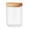 KitchenCraft Idilica Glass Storage Jar with Beechwood Lid, 500ml image 1