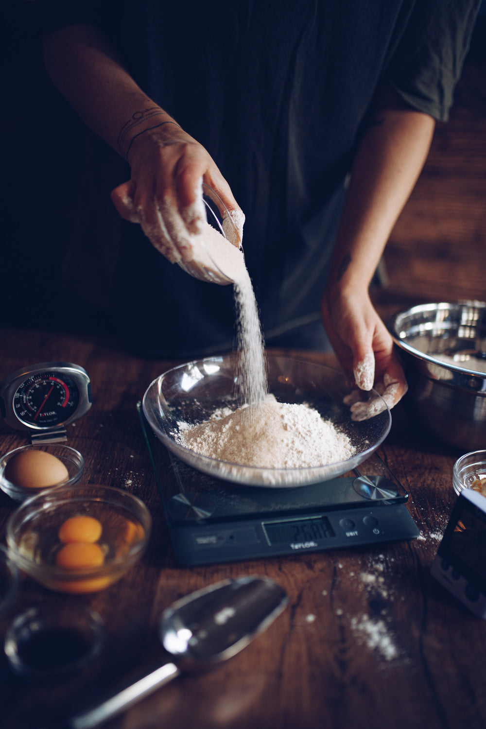 Taylor Pro Touchless TARE Digital Dual 14.4Kg Kitchen Scale